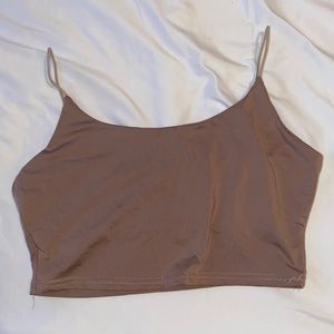 Brown tank top